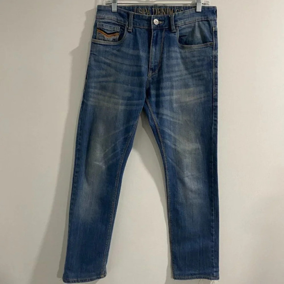 Men's U.S. Polo Assn Blue Denim Jeans Size 32 x 29 Hemmed - Picture 2 of 11